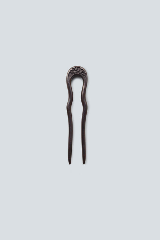 Curved Ebony Hairpin