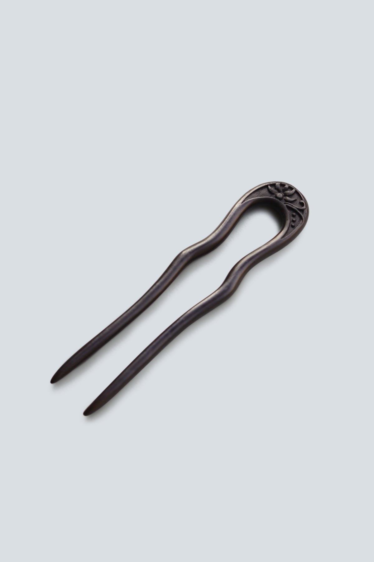 Curved Ebony Hairpin