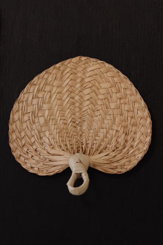 Handwoven Palm-Leaf Fan